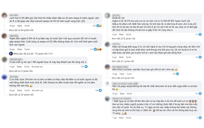 Fan thất vọng về BTC 8Wonder Winter 2025