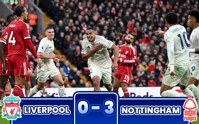 Liverpool 0 - 3 Nottingham