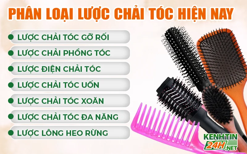Phân loại lược chải tóc theo chức năng và mục đích