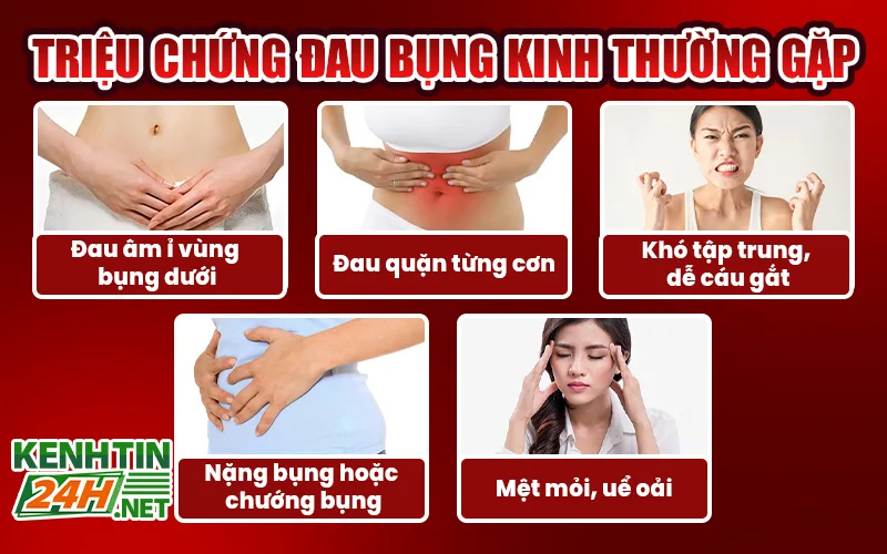 Triệu chứng đau bụng kinh