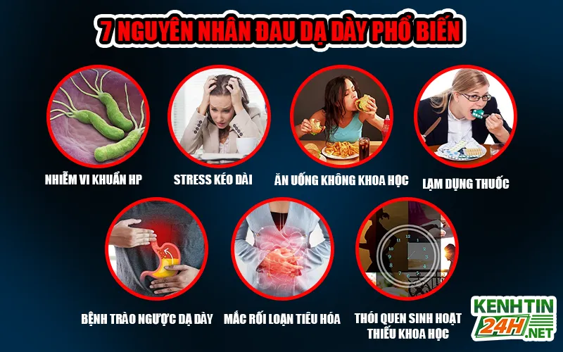 7 nguyên nhân đau dạ dày phổ biến