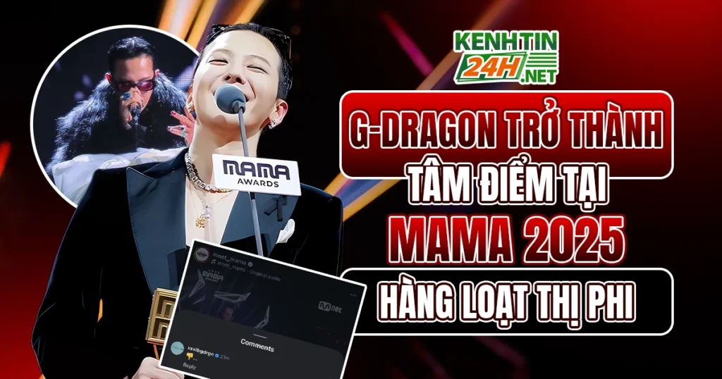 G-Dragon đại thắng tại MAMA 2025