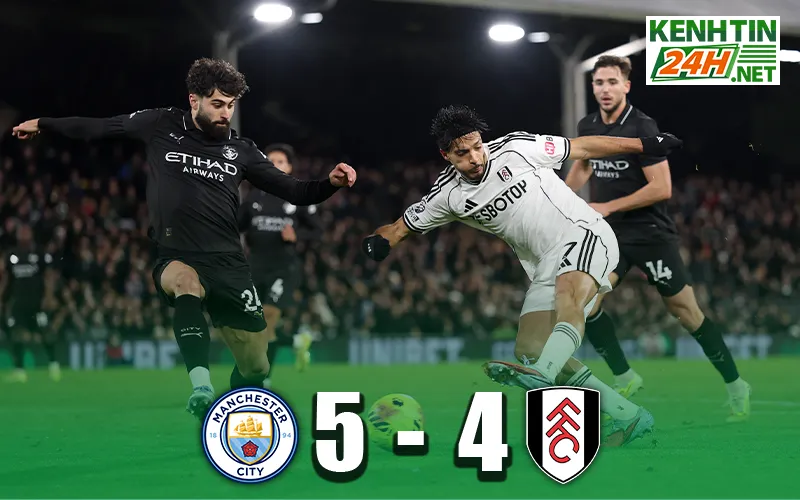 Sức mạnh vượt trội của hàng công Man City trước Fulham