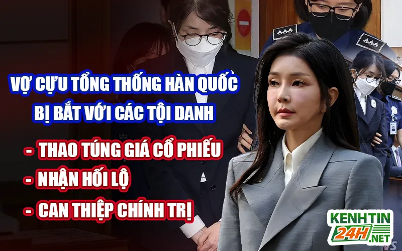 Vợ Cựu Tổng Thống Hàn Quốc bị bắt với cái tội danh