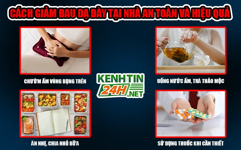 Cách giảm đau dạ dày hiệu quả