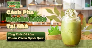 Cách pha matcha latte
