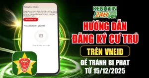 đăng ký cư trú trên vneid