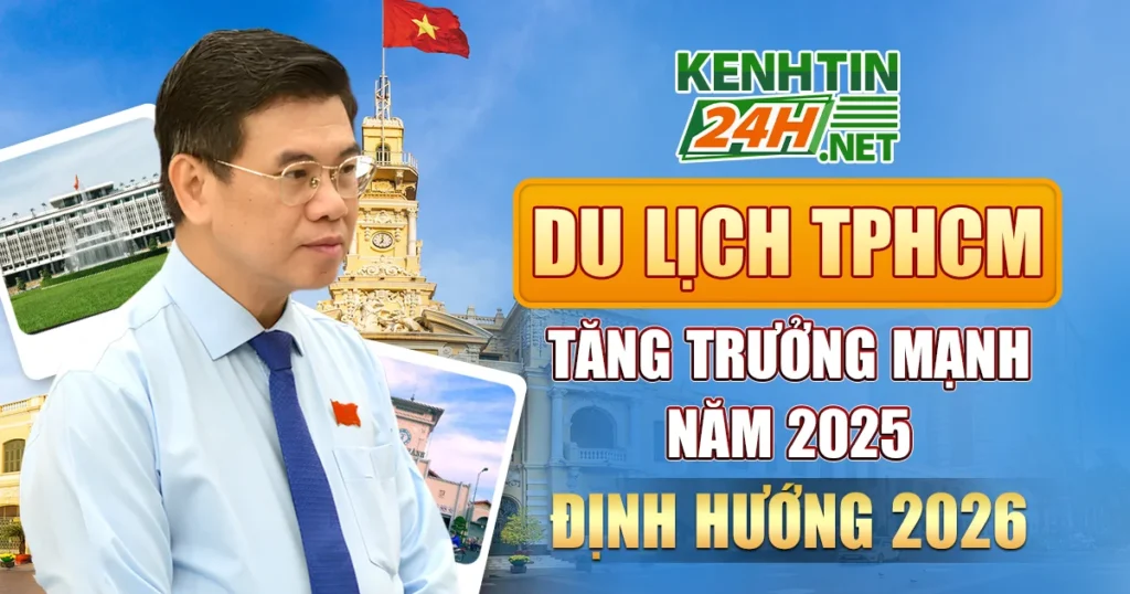 Du lịch TPHCM tăng trưởng ấn tượng trong năm 2025