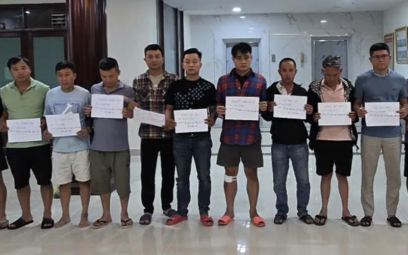 Băng nhóm tội phạm khi bị bắt