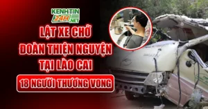 Lật Xe Chở Đoàn Thiện Nguyện Tại Lào Cai