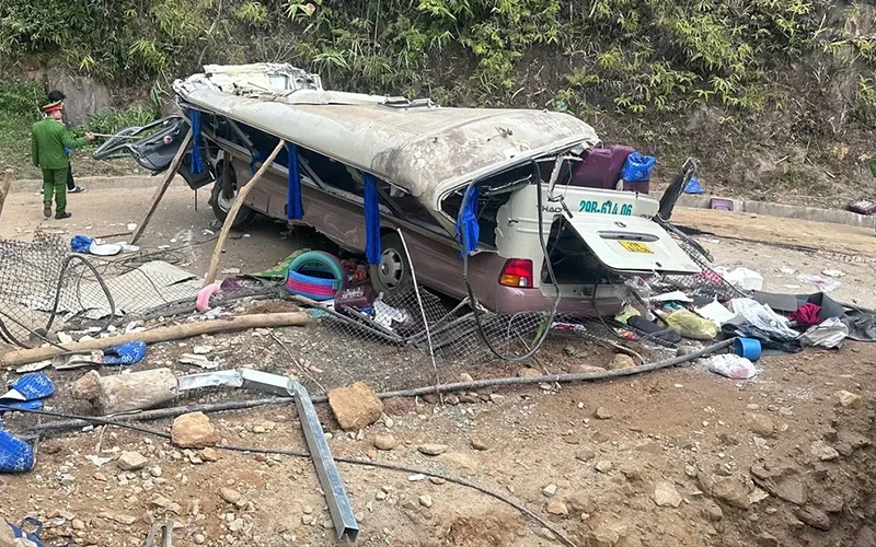 Sự cố lật xe của đoàn thiện nguyện