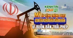 Mỹ áp lệnh trừng phạt 29 tàu chở dầu