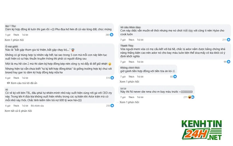 Phản ứng của Netizen trước thông tin bồi thường của Danielle