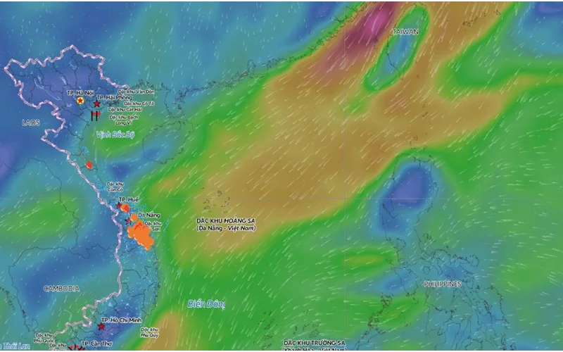 Thời tiết biển bất lợi