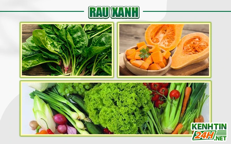 Rau xanh tốt cho người bị bệnh dạ dày