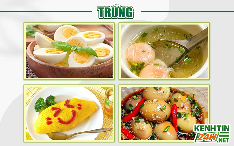 Thực phẩm tốt cho dạ dày - Trứng