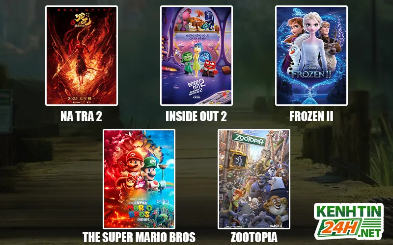 Top 5 hoạt hình ăn khách nhất mọi thời đại