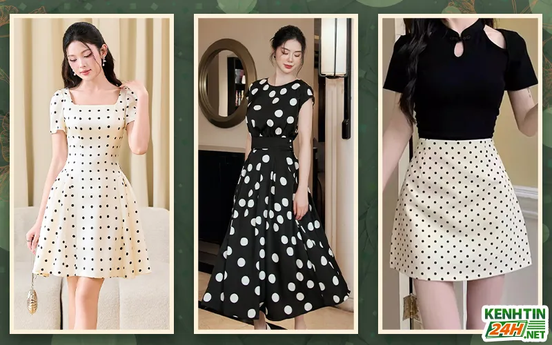 Váy chấm bi