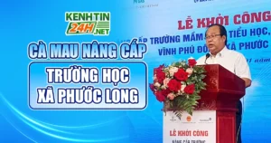 Cà Mau Khởi Công Nâng Cấp Trường Học Tại Xã Phước Long