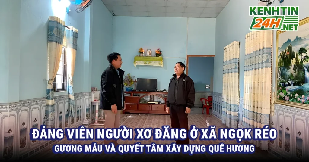 Đảng viên người Xơ Đăng ở xã Ngọk Réo