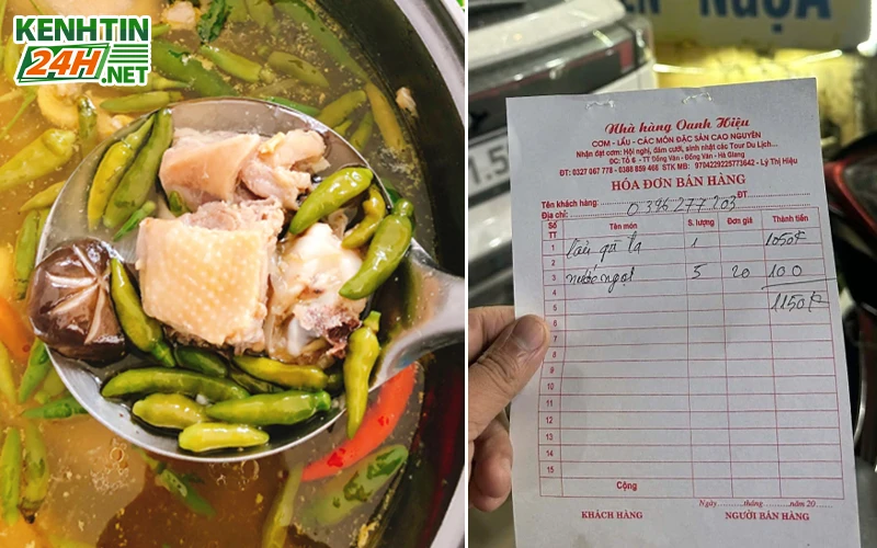 Phản hồi từ nhà hàng Đồng Văn