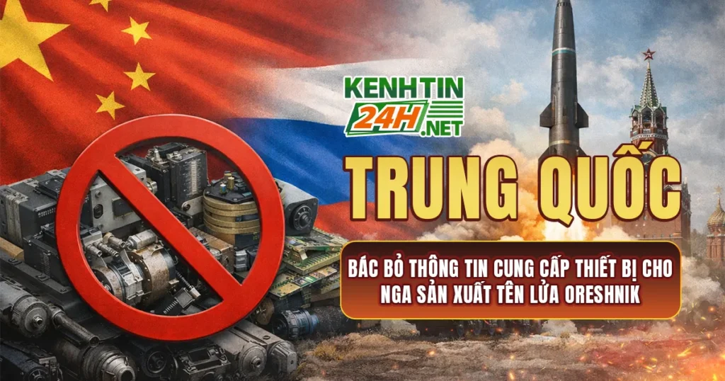 Trung Quốc bác bỏ thông tin cung cấp thiết bị cho Nga