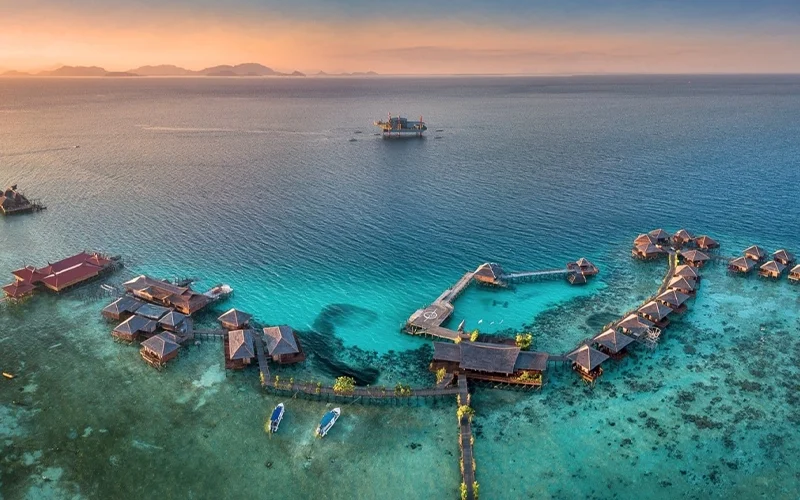 Cảnh biển tại Sabah