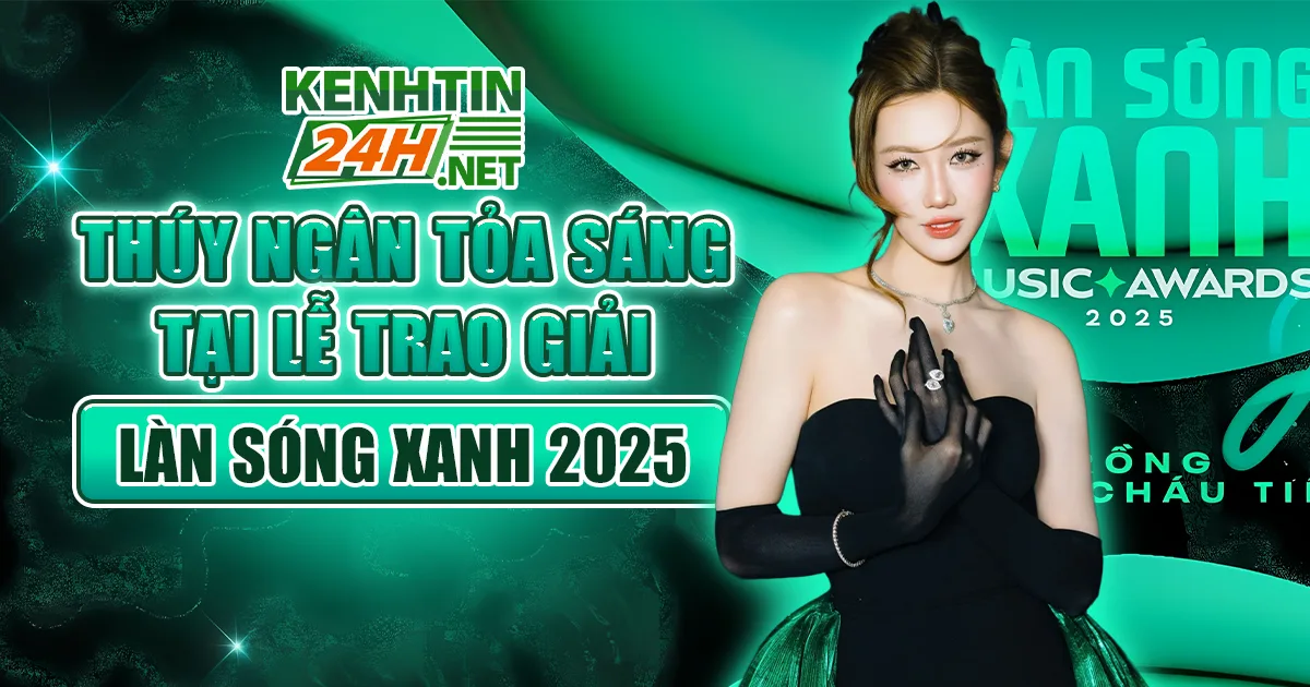 Thúy Ngân Tỏa Sáng Tại Lễ Trao Giải Làn Sóng Xanh 2025