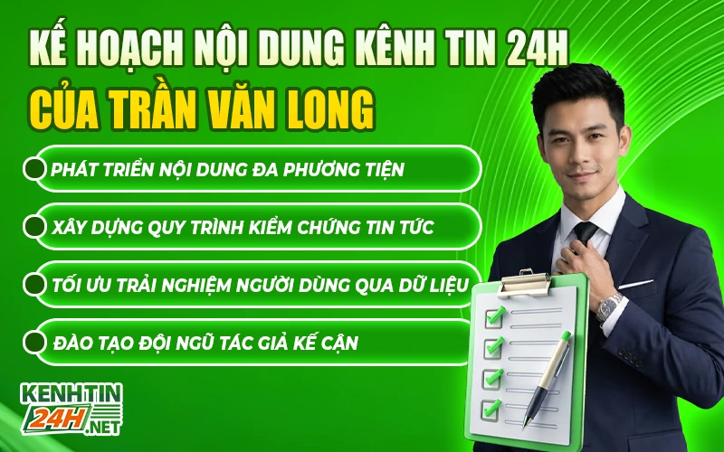 nội dung Kênh Tin 24h của Trần Văn Long