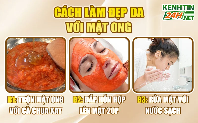 Cách làm đẹp da với mật ong