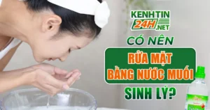 Rửa mặt bằng nước muối
