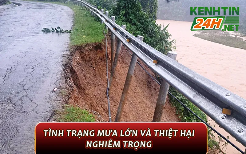 Tình trạng mưa lớn và thiệt hại nghiêm trọng