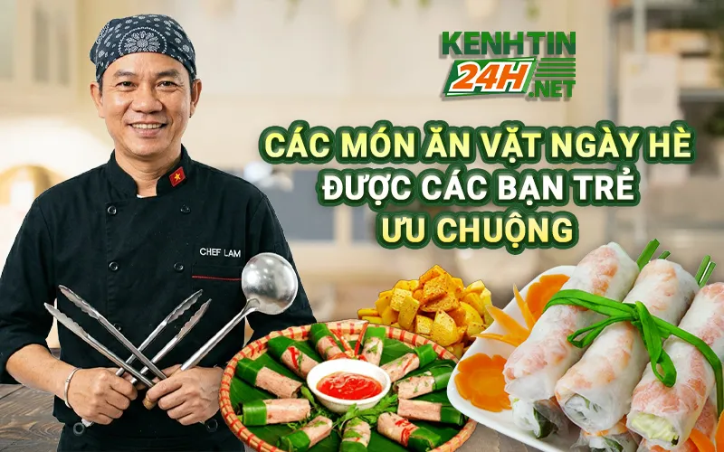 Các món ăn vặt ngày hè được các bạn trẻ ưa chuộng