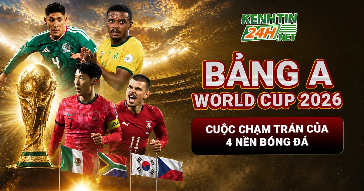 Bảng A World Cup 2026 – Cuộc chạm trán của 4 nền bóng đá