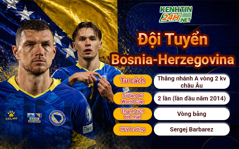 Đội tuyển Bosnia – Khát vọng và tinh thần chiến đấu