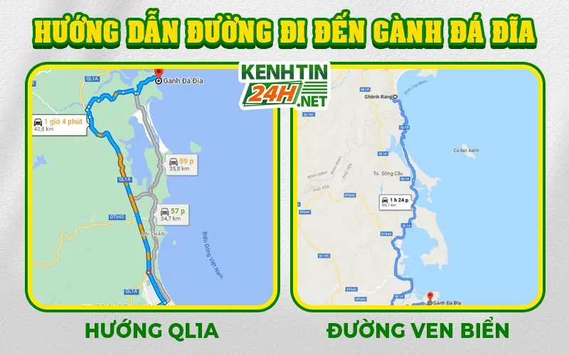 Hướng dẫn đường đi Gành Đá Đĩa 