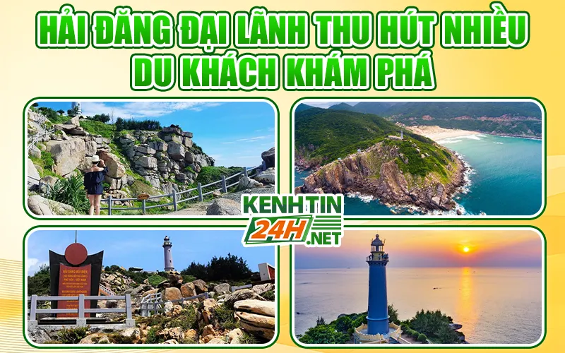 Hải đăng Đại Lãnh thu hút nhiều du khách khám phá