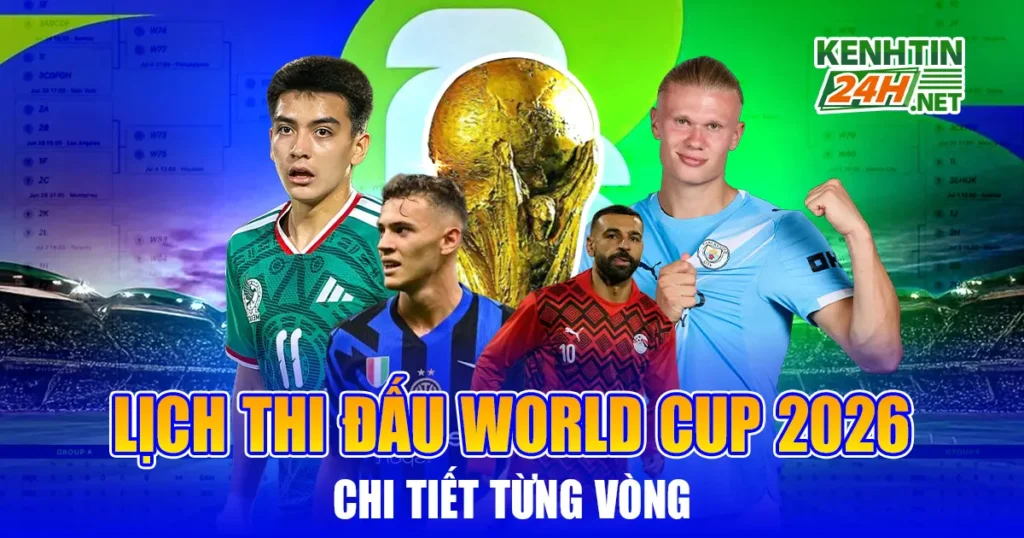 Lịch thi đấu World Cup 2026 chi tiết từng vòng – Mỗi trận đấu là một cuộc chiến!