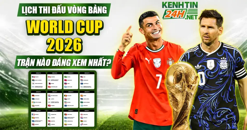 Lịch thi đấu vòng bảng World Cup 2026 – Trận nào đáng xem nhất?