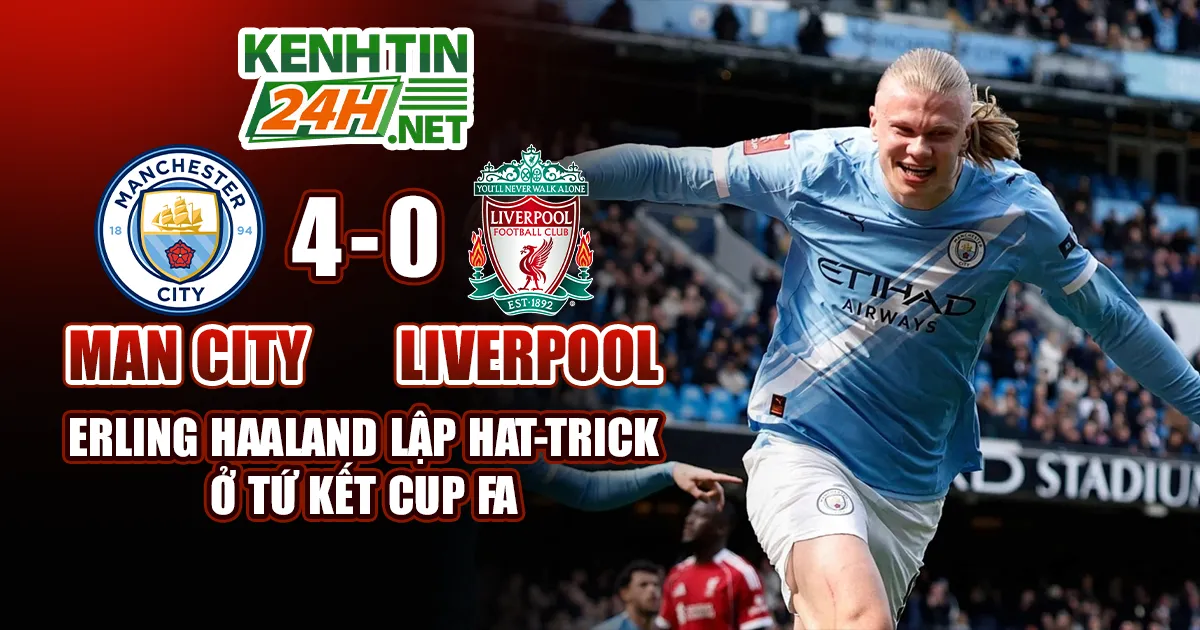 Man City Đè Bẹp Liverpool 4-0