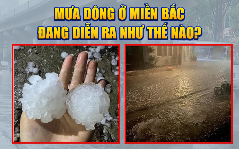 Diễn biến mưa dông trên diện rộng tại Bắc Bộ