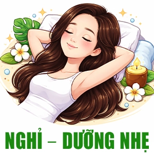 Nghỉ - dưỡng nhẹ cho tóc khô xơ