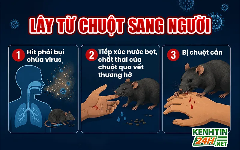 Lây từ chuột sang người
