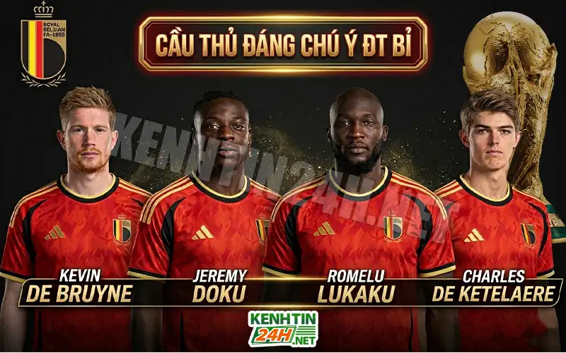 Những cầu thủ đáng chú ý của đội tuyển Bỉ