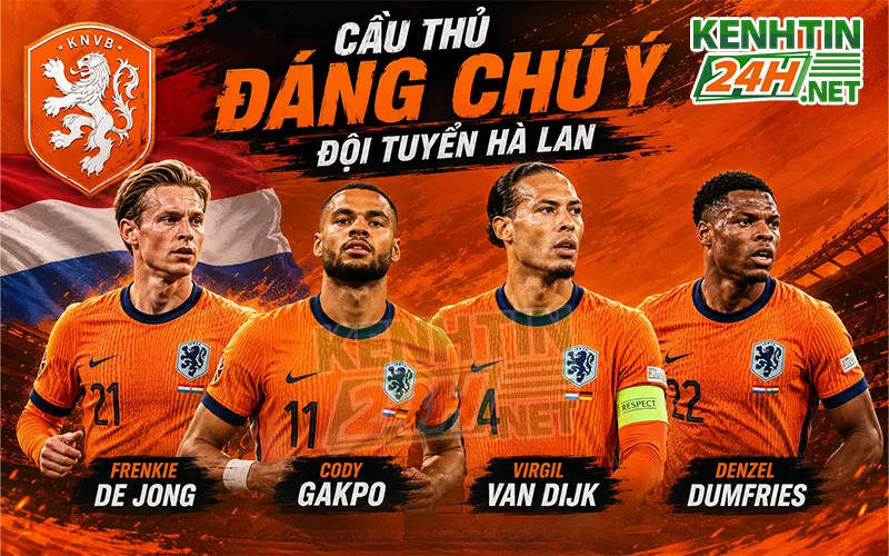 Các cầu thủ đáng chờ mong của đội tuyển Hà Lan