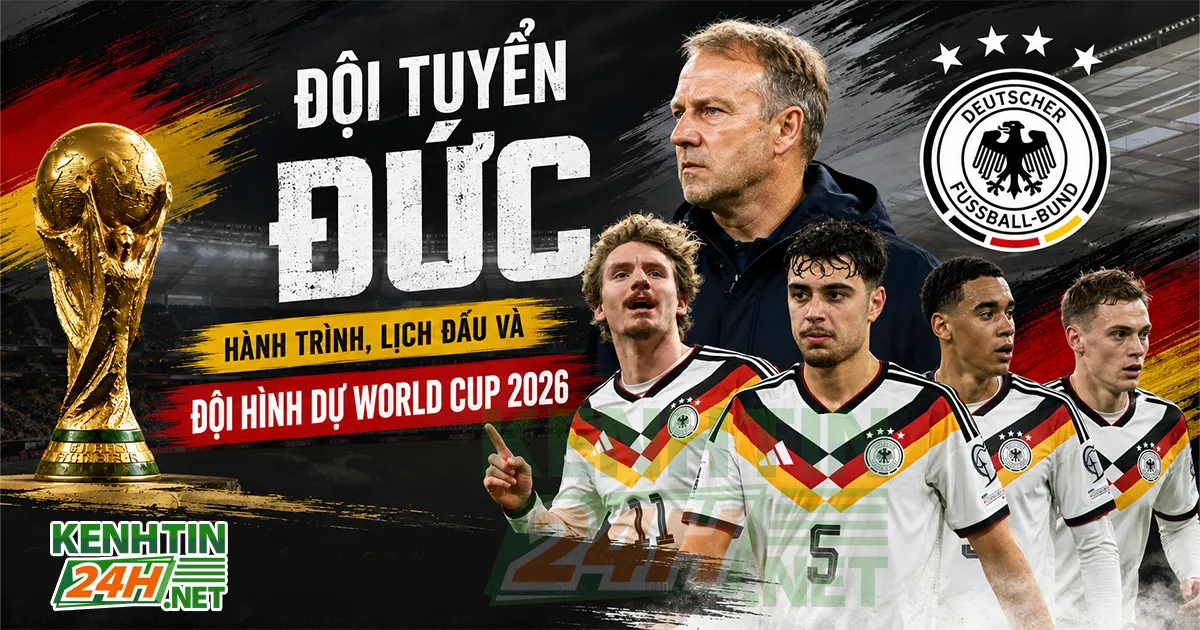 Đội tuyển Đức – Hành trình, lịch đấu và đội hình dự World Cup 2026