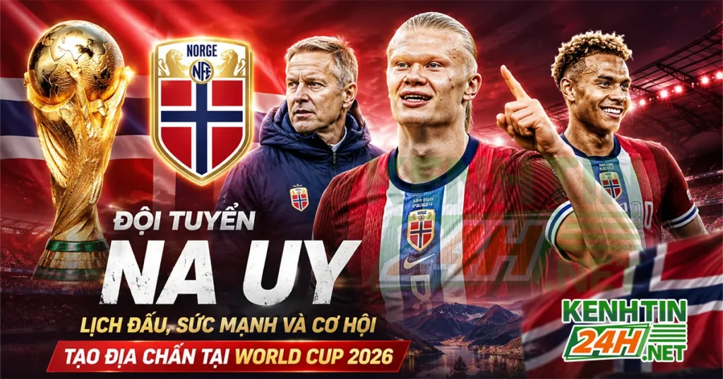 Đội tuyển Na Uy – Lịch đấu, sức mạnh và cơ hội tạo địa chấn tại World Cup 2026