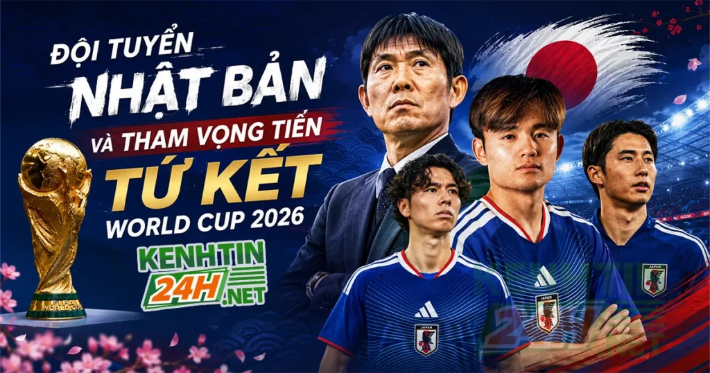 Đội tuyển Nhật Bản – Lịch đấu, đội hình và tham vọng tứ kết tại World Cup 2026
