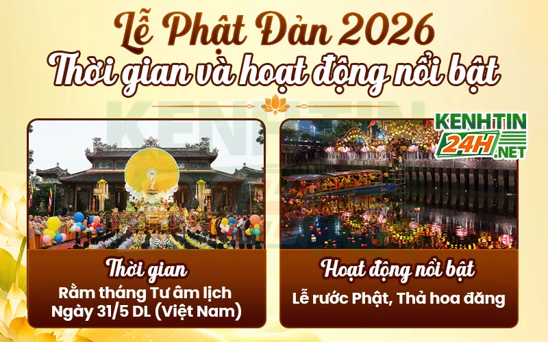 Lễ Phật Đản 2026 diễn ra ngày nào?