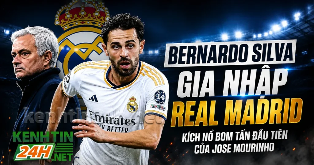 Nóng: Bernardo Silva Gia Nhập Real Madrid, Kích Nổ Bom Tấn Đầu Tiên Của Jose Mourinho